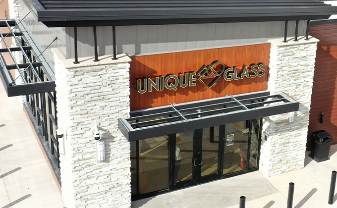Unique Glass Storefront